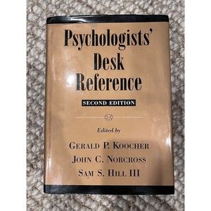 Psychologists’ Desk Reference Second Edition 2005 Hardcover Gerald Koocher et al